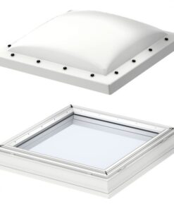 velux fixed flat roof dome opaque