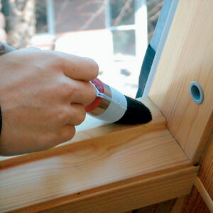 maintain pine roof window