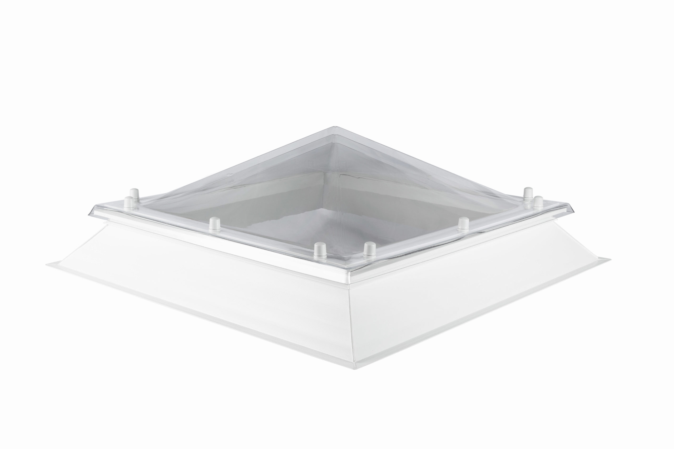 Coxdome Classic Square Flat Roof Dome - Manual Pyramid